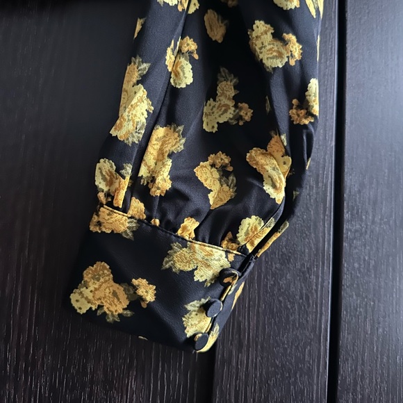 For Love and Lemons Elisa Floral Print Top Blouse - Picture 10 of 15